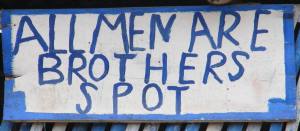 Sign above the door to a local drinking establishment